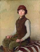 George Spencer Watson The saddlers daughter USA oil painting artist
